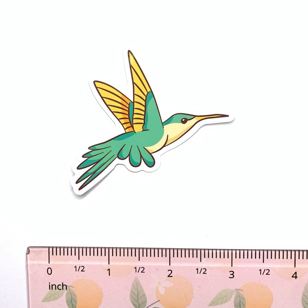 Hummingbird Vinyl Sticker - Picture 2 of 2